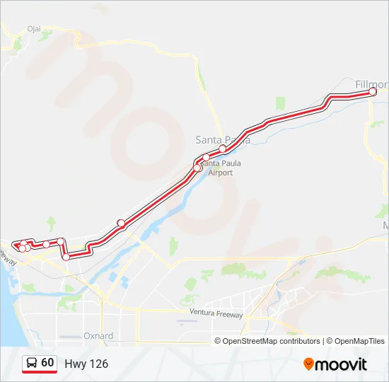 60 Bus Line Map