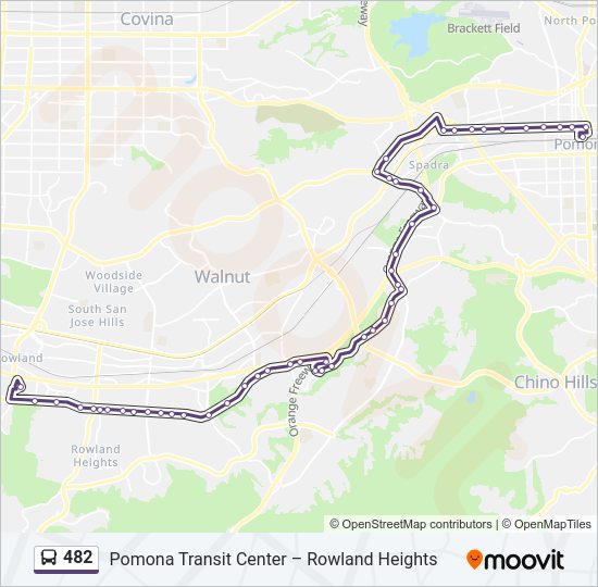 482 bus Line Map