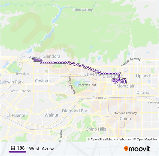 188 bus Line Map