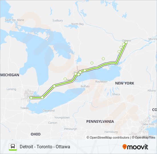 flixbus 2701 Route: Schedules, Stops & Maps - Detroit Bus Station‎→ ...