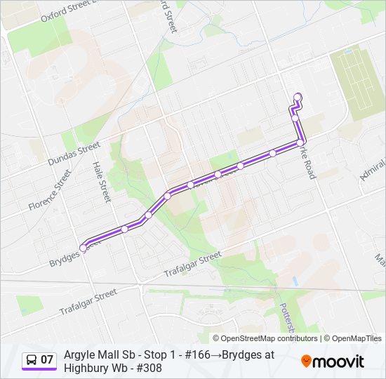 07 bus Line Map