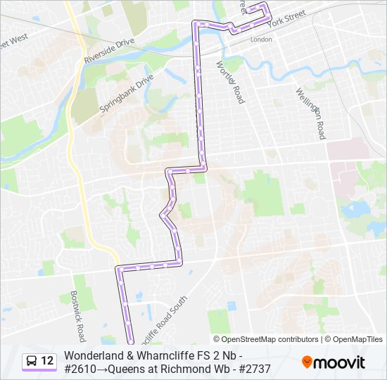 12 bus Line Map