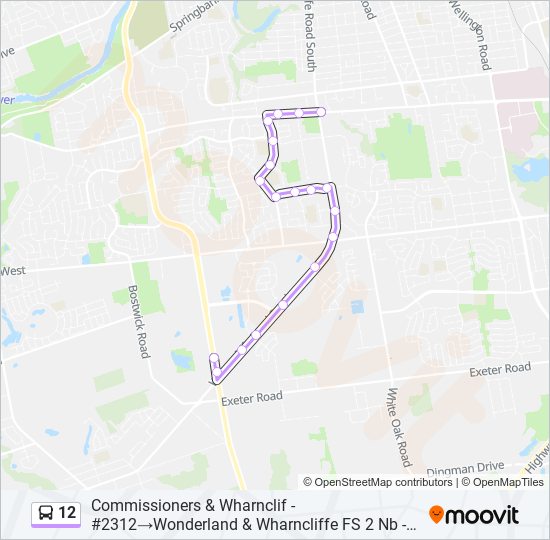 12 bus Line Map