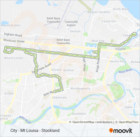 Sunbus Townsville Route Map 204 Route: Schedules, Stops & Maps - Aitkenvale, Stockland Plaza (Updated)