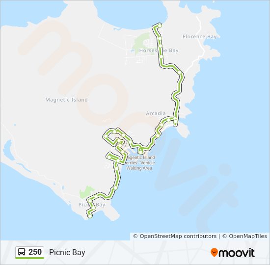Magnetic Island Bus Map 250 Route: Schedules, Stops & Maps - Picnic Bay Jetty (Updated)