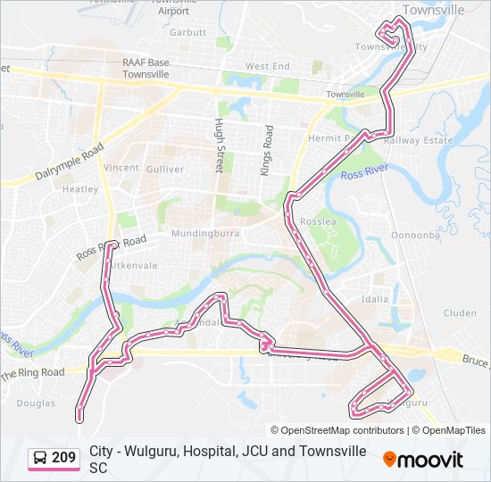 209 Route Schedules, Stops & Maps Townsville City (Updated)