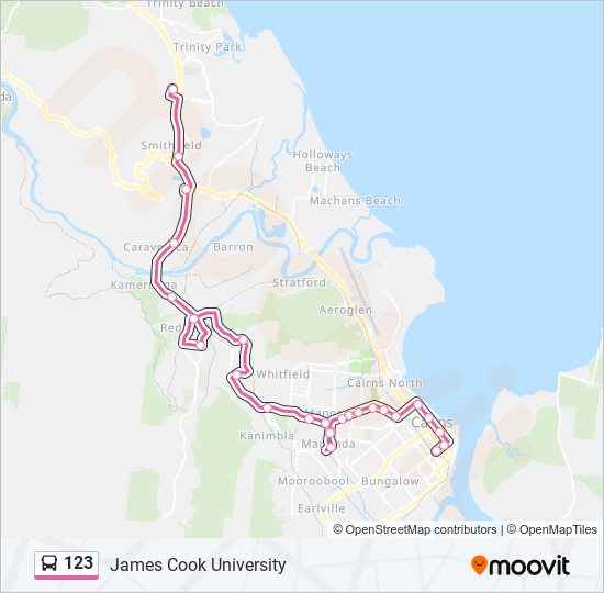 123 Route Schedules, Stops & Maps James Cook University (Updated)