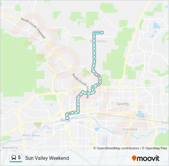 5 Bus Line Map