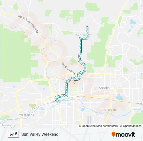 5 Bus Line Map