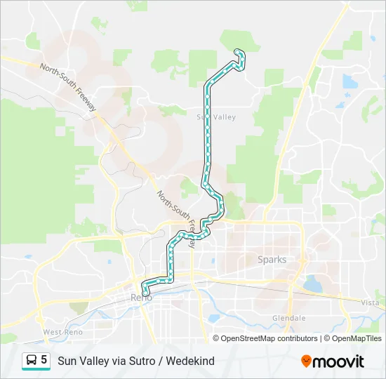 5 Bus Line Map