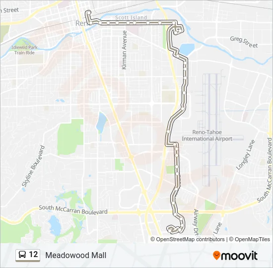 12 Bus Line Map