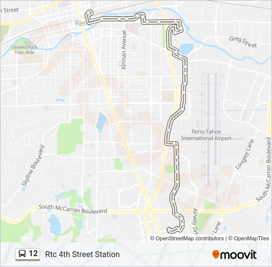 12 Bus Line Map