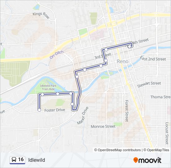 Rtc Maps And Schedules 16 Route: Schedules, Stops & Maps - Rtc 4Th Street Station (Updated)