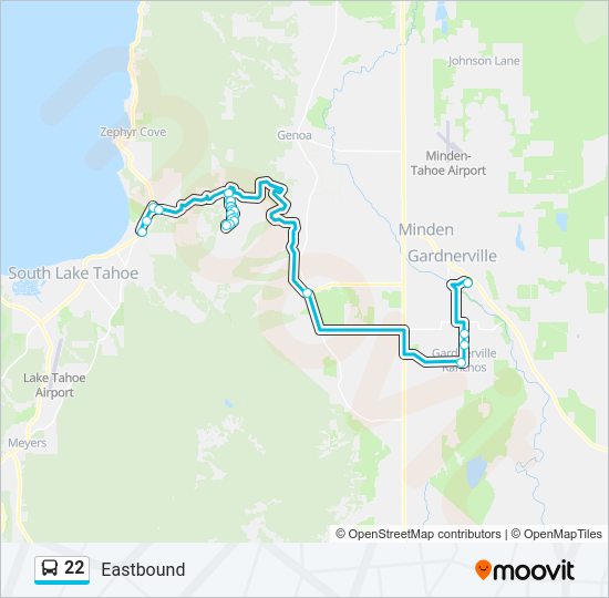 22 Bus Line Map