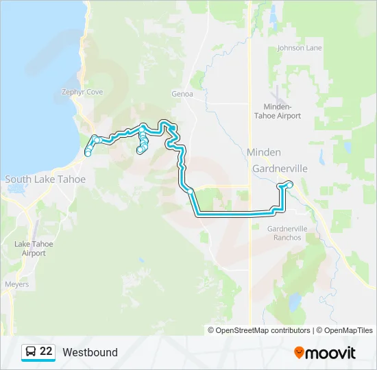 22 Bus Line Map