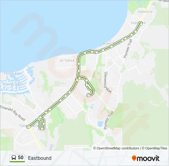 50 Bus Line Map