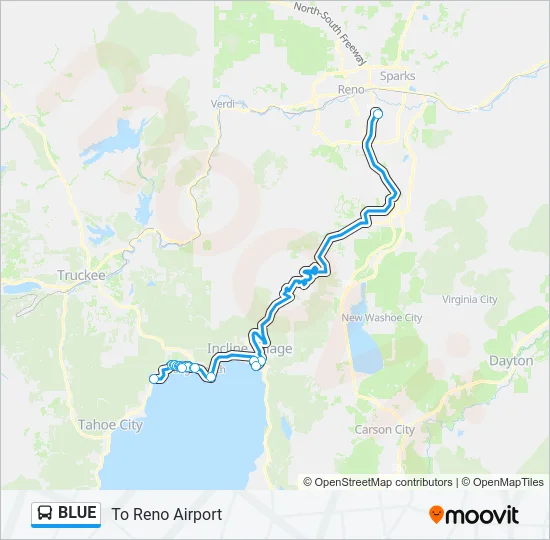 BLUE Bus Line Map