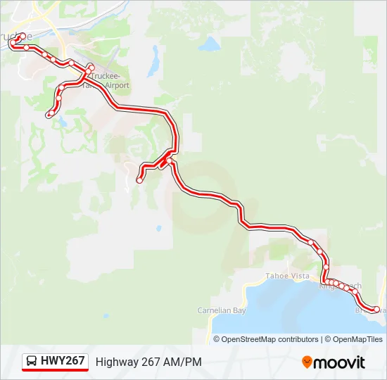 HWY267 Bus Line Map