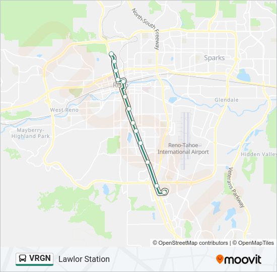 VRGN bus Line Map