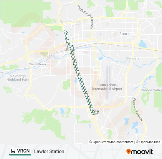 VRGN Bus Line Map