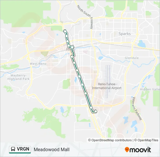 VRGN Bus Line Map