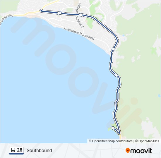 28 Bus Line Map
