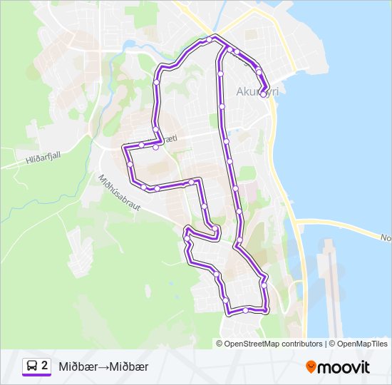 2 Bus Line Map