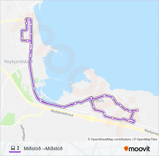 2 Bus Line Map