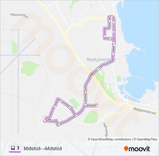 3 bus Line Map