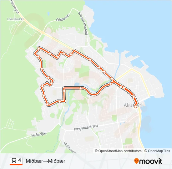4 Bus Line Map