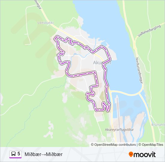 5 bus Line Map