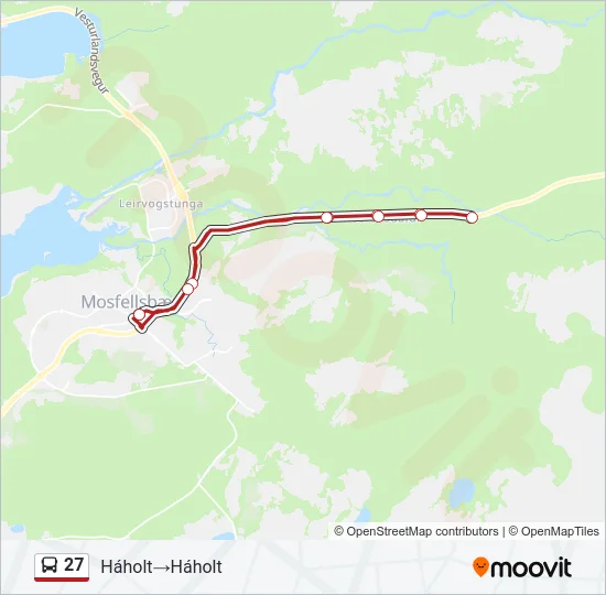 27 Bus Line Map