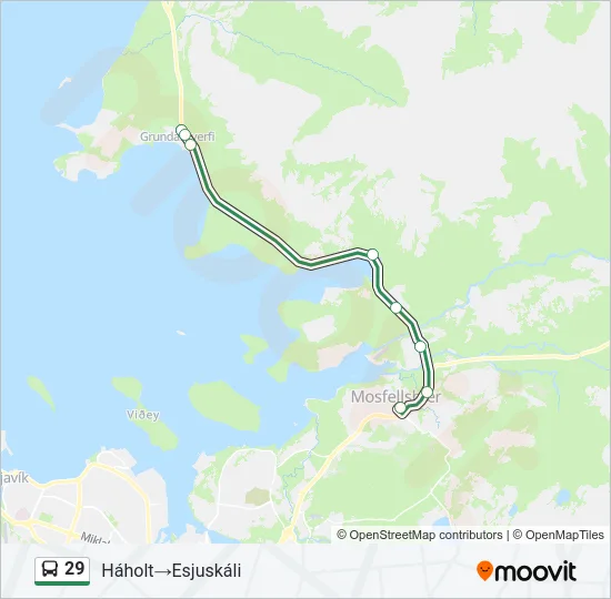 29 Bus Line Map