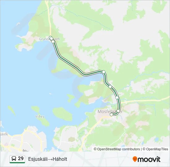 29 Bus Line Map