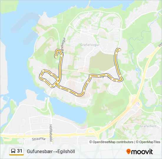 31 Bus Line Map