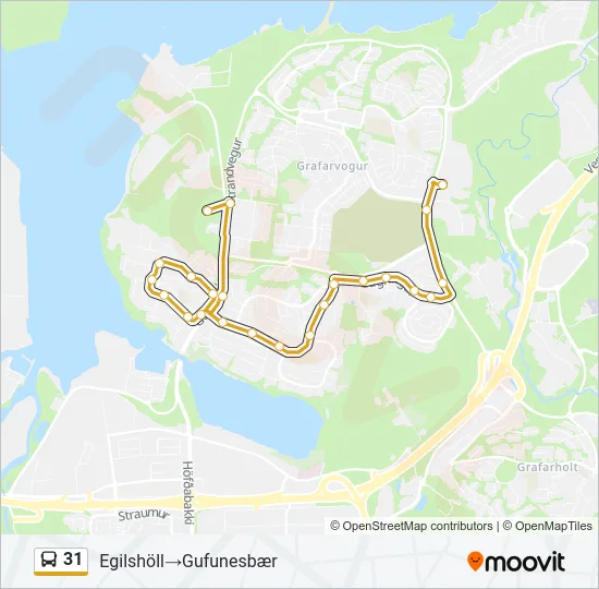 31 Bus Line Map