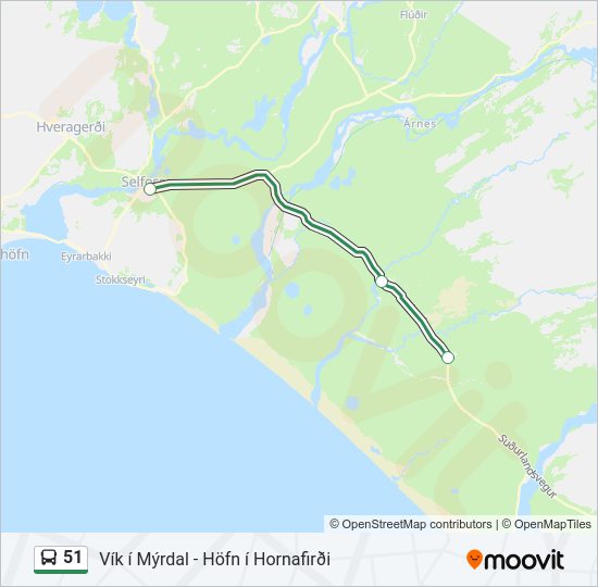 51 Bus Line Map