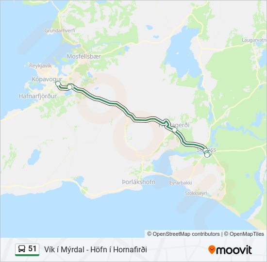 51 Bus Line Map