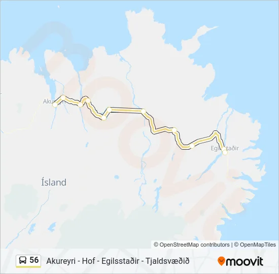 56 Bus Line Map
