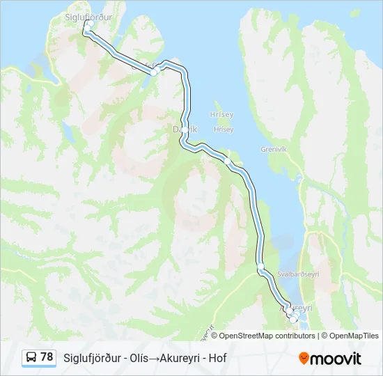 78 Bus Line Map