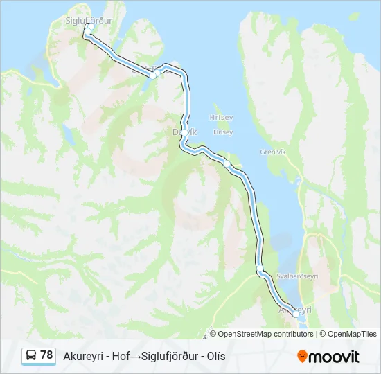 78 Bus Line Map