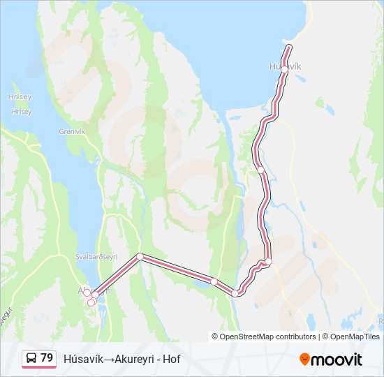 79 bus Line Map