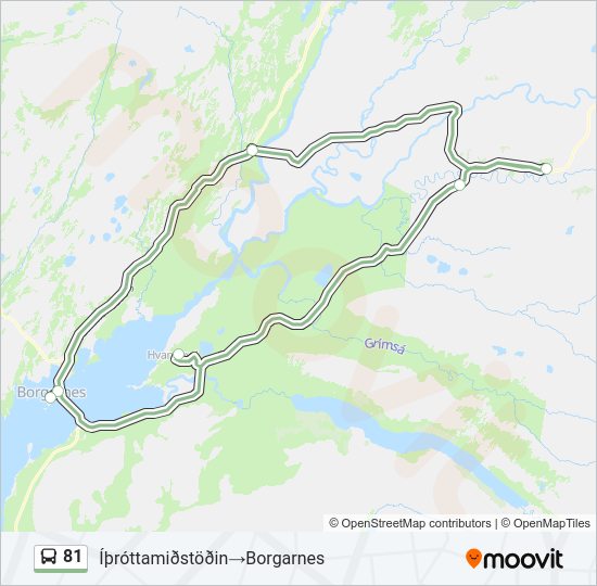 81 Bus Line Map