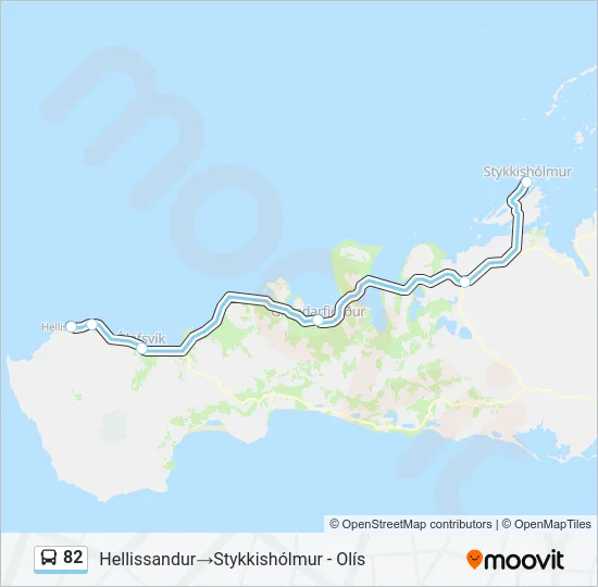 82 Bus Line Map