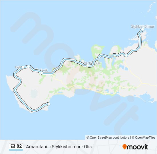82 Bus Line Map
