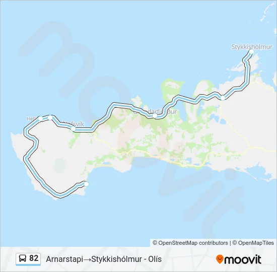 82 Bus Line Map