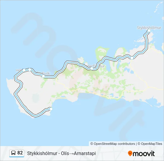 82 Bus Line Map