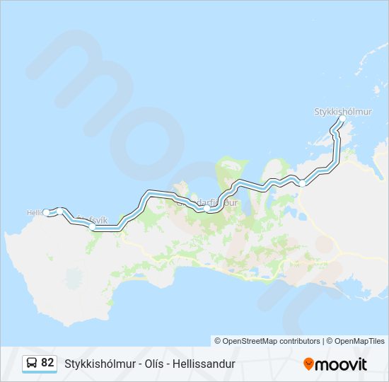 82 Bus Line Map