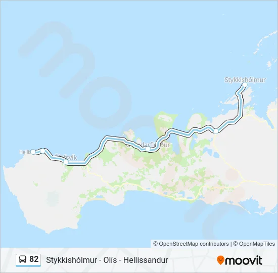 82 Bus Line Map