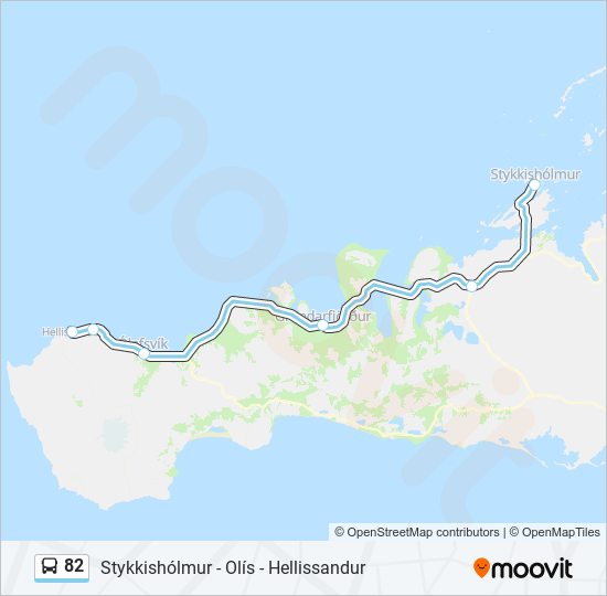 82 bus Line Map